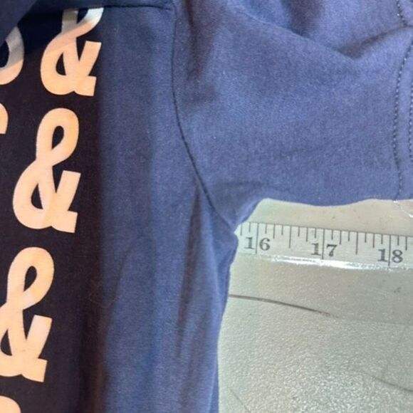 Bella Canvas Football Tackles Touchdowns Tailgates Traditions blue Shirt Small - Picture 7 of 8